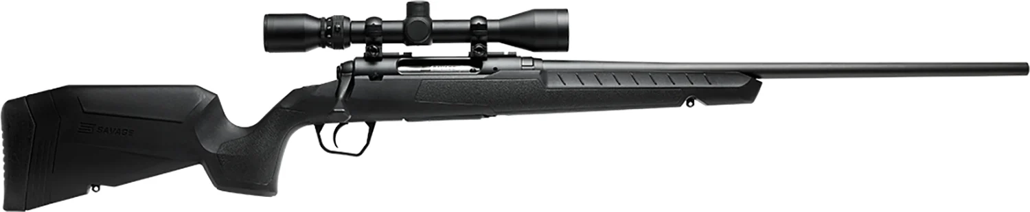 Savage Arms 32009 Axis XP Combo 25-06 Rem 4+1 22" Matte Black Button Rifled Barrel, Matte Black Drilled & Tapped Carbon Steel Receiver, Fixed Sporter Black Synthetic Stock, Weaver 3-9x40mm, Right Hand