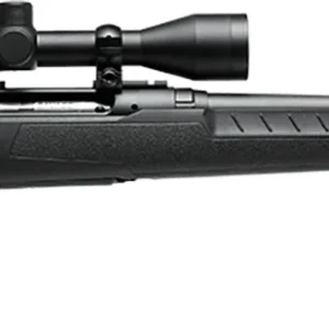 Savage Arms 32010 Axis XP Combo 270 Win 4+1 22" Matte Black Button Rifled Barrel, Matte Black Drilled & Tapped Carbon Steel Receiver, Fixed Sporter Black Synthetic Stock, Weaver 3-9x40mm, Right Hand