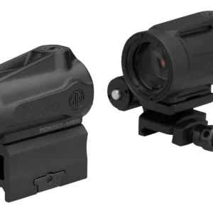 Sig Sauer Electro-Optics SORJMSR501 Romeo-MSR Gen II w/Juliet5 Micro Magnifier Black 1x20mm/5x42mm, 2 MOA Red Dot and Magnifier