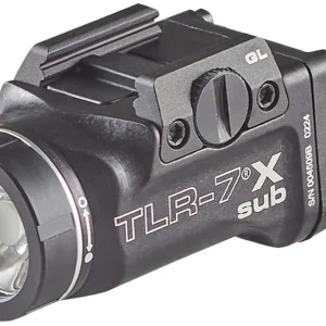 Streamlight 69405 TLR-7 X Sub USB  Black Anodized 500 Lumens  White LED Glock 43X MOS/48 MOS/43X/48
