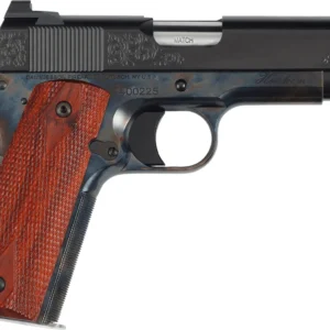 Dan Wesson 01779 Heirloom 2024 45 ACP 8+1 4.25" Stainless Steel Barrel, Blued Serrated Carbon Steel Slide, Black Steel Frame w/Beavertail, Cocobolo Grip