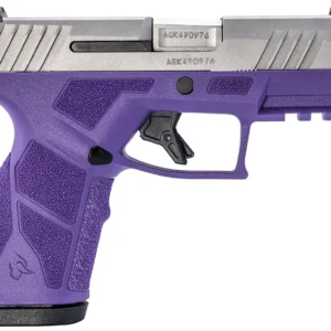 Taurus 1-GX2939DP-10 GX2  9mm Luger 10+1 3.37" Matte Stainless Steel Barrel, Matte Serrated Stainless Steel Slide, Dark Purple Polymer Frame w/Picatinny Rail, Polymer Grip