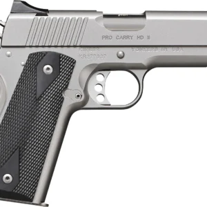Kimber Mfg.,inc 3200044CA Pro Carry HD II (CA) 38 Super 9+1 4" Stainless Steel Slide Satin Silver Black Synthetic Double Diamond Checkering Grip