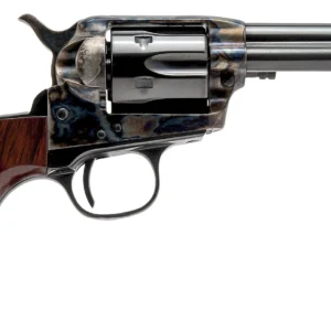 Cimarron CA980DC Lightning Dual Cylinder 9mm Luger 38 Special 6 Shot 3.50" Blued Steel Barrel, Blued Cylinder, Color Case Hardened Steel Frame, Wood Grip