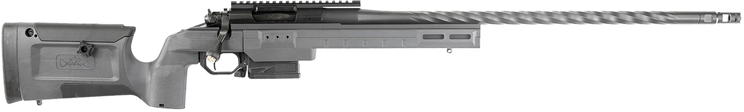 Larue Tactical LTKRGSIETE65PRC24GRY Siete Magnum 6.5 PRC 3+1 24" Sendero Fluted Barrel Gray Right Hand