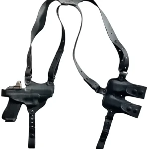 1791 Gunleather NSS2.1SBLHR Optic Ready Shoulder Horizontal Black Fits Glock 17 Right Hand