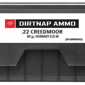 Fierce Firearms DNP22CM80GRELDM Dirtnap  22Creedmoor 80gr Extremely Low Drag-Match 20 Per Box/10 Case