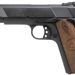 Iver Johnson Arms EAGLE9 Eagle 9mm Luger 9+1 5" Black Steel Barrel, Matte Blued Serrated Steel Slide & Frame w/Beavertail, Dymondwood Walnut Grip