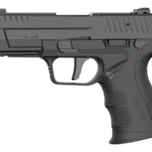 Retay USA RXP22BLK13TH RXP  22 LR 13+1 4" Black Threaded Barrel, Black Cerakote RMR/RMSc Optic Ready/Serrated Slide & Polymer Frame w/Accessory Rail, Textured Grip