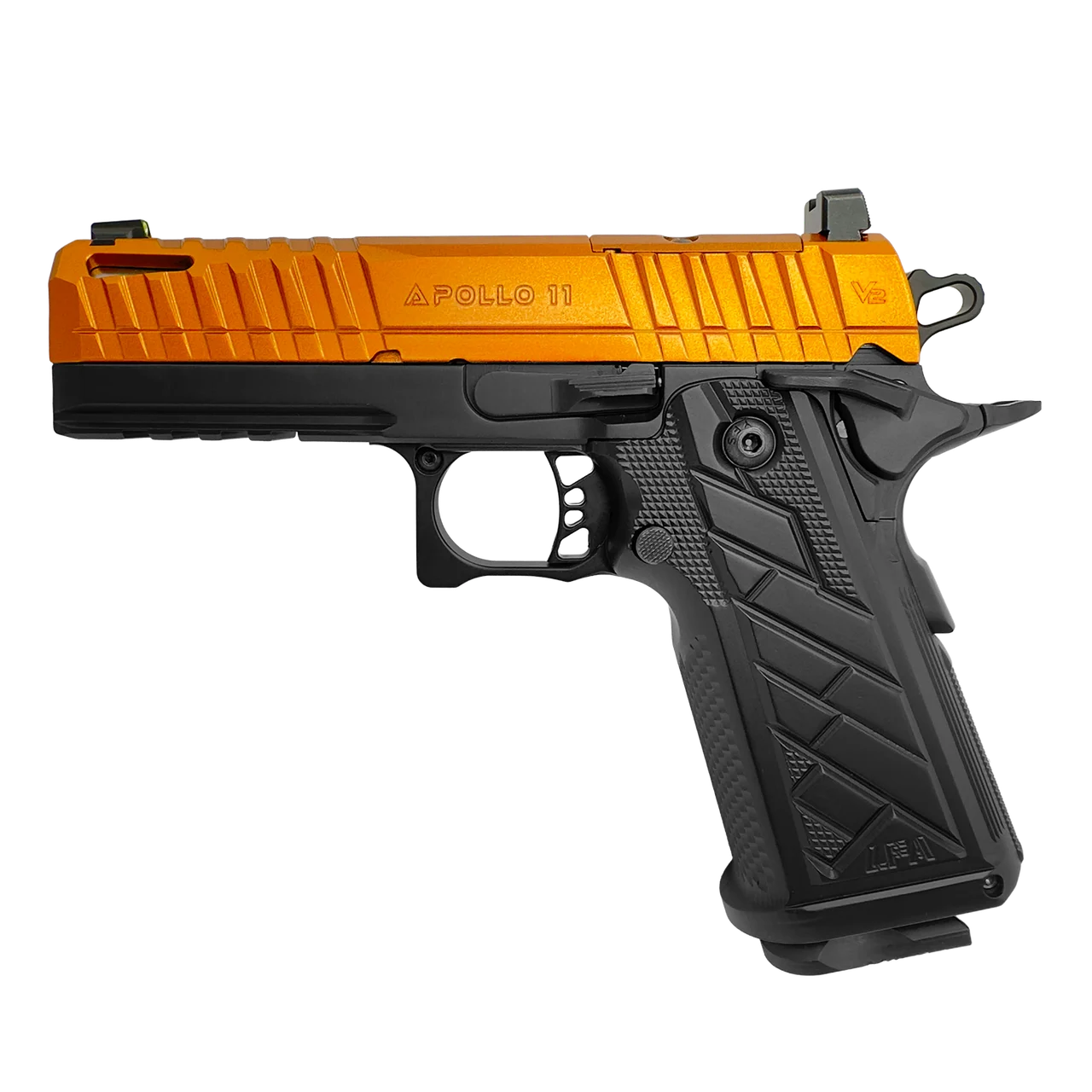 Century Arms LFA HG8643-N Apollo 11 V2 Compact 4.15" Barrel Semi-Auto 9mm Pistol Aluminum Grip Bronze/Black