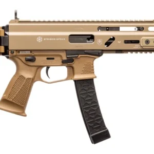 Grand Power 810091157992 SP9A3 Stribog 9mm Luger 30+1 16" Black Threaded Barrel, M-LOK Handguard, Flat Dark Earth Aluminum Picatinny Rail Receiver, Polymer Side Folding Stock, FDE Polymer Grip