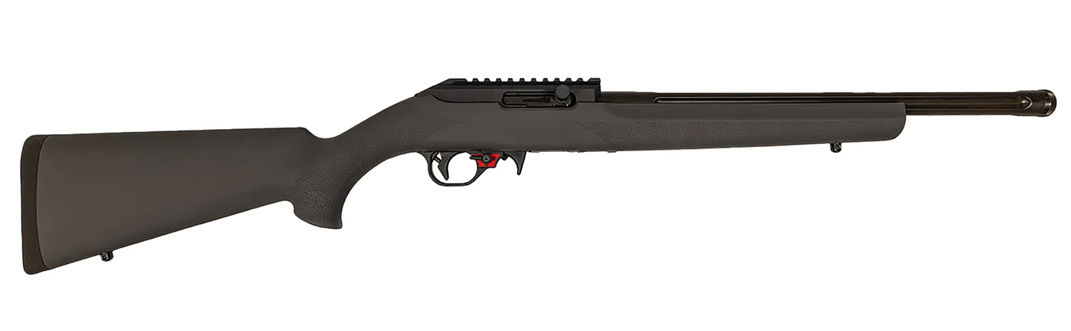 Franklin Armory 0210000GRY F22 22 LR 16" Black Heavy Fluted Threaded Barrel, Picatinny Rail Receiver, Gray Hogue OverMolded Synthetic Stock