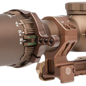 Sig Sauer Electro-Optics SOT61SVPS Tango6T SVPS Kit Flat Dark Earth 1-6x24mm, 30mm Tube Illuminated Hellfire FL-6 Reticle