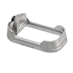 Tyrant CNC TDG17MWG3GREYBLACKSCRE  Magwell Fits Glock 17 Gen 3 Grey Aluminum