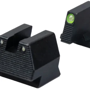 HK 51000939 Night Sight Set  Fixed Green Tritium/Black Frame Fits HK VP9 9mm Luger