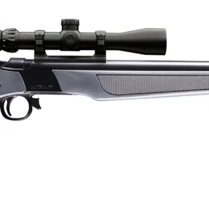 CVA PR2119SCP Wolf w/Optic 50 Cal 24" Blued Steel Barrel & Drilled & Tapped Steel Receiver, Fixed Stealth Gray Synthetic Stock, KonusShot 3-9x32mm