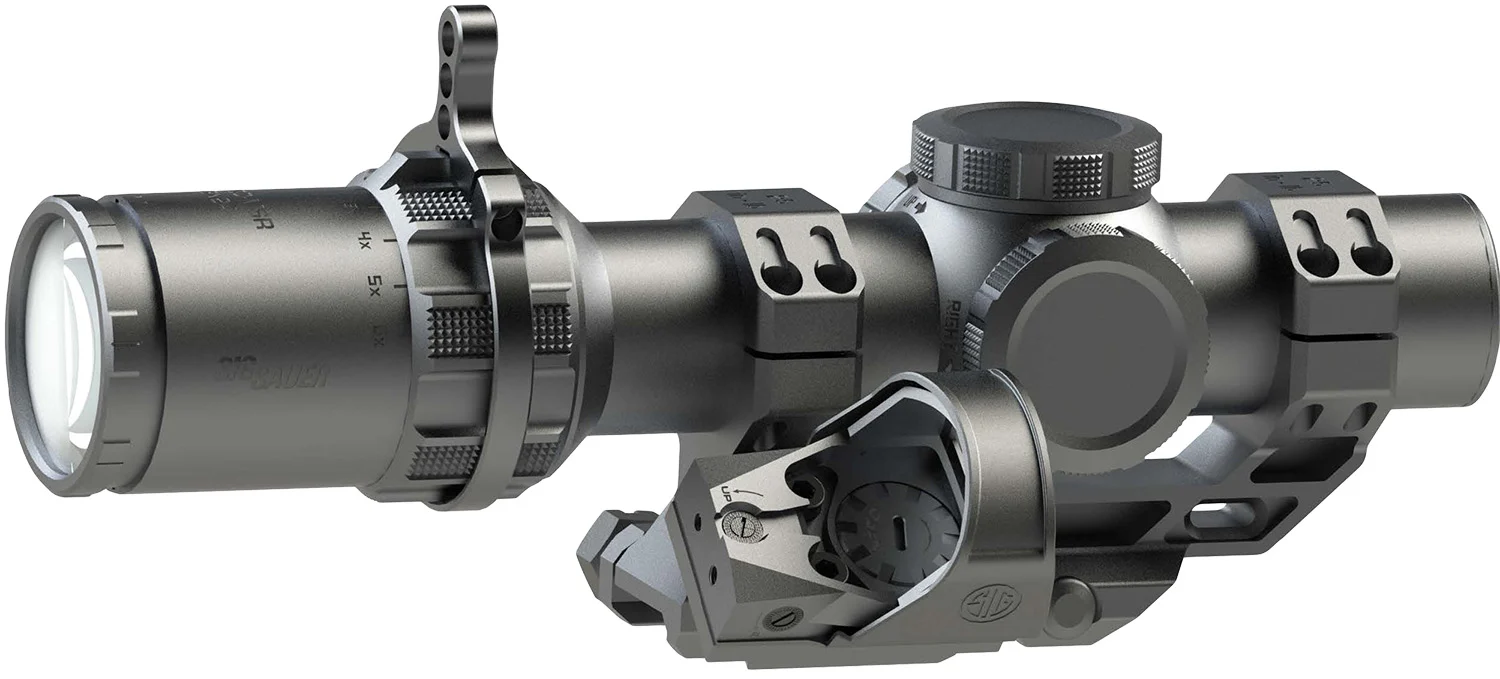 Sig Sauer Electro-Optics SOTMC61000-R1 Tango-MSR Compact Black 1-6x24mm, 30mm Tube Illuminated BDC6 Reticle, Romeo1 3MOA Red Dot Reticle w/10 Brightness Settings