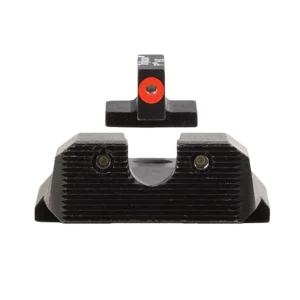 Trijicon 600851 HD XR Night Sight Set Green Tritium/Orange Outline Front, Green Tritium Rear, Black Frame Fits S&W M&P/M&P M2.0