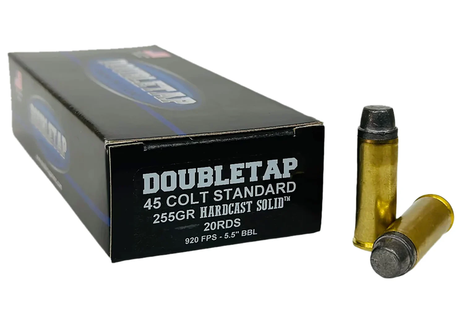 DoubleTap Ammunition 45CS255HC 45Colt 225gr Hardcast Solid 20 Per Box/25 Case