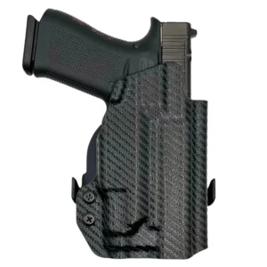 Rounded Gear GLKG4348TLR7CFRHOWBPDL Paddle Holster OWB Black Carbon Fiber Kydex Fits Glock 43/48 Right Hand