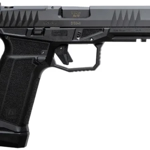 AREX 815537023893 Delta L Gen2 9mm Luger 17+1 4.50" Black Barrel, Black Nitride Optic Cut/Serrated Slide, Black Frame, Ambidextrous