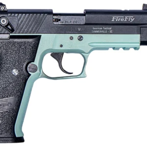 GSG GERG2213TFFMA FireFly 22 LR 13+1 4.90" Black Threaded Barrel, Aluminum Serrated Slide, Mint Aluminum Frame w/Picatinny Rail, Textured Grip