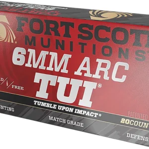 Fort Scott Munitions 6ARC-090-SCV2 Tumble Upon Impact (TUI)  6ARC 90gr Solid Copper Spun 20 Per Box/10 Case