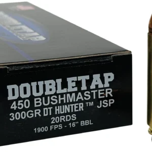 DoubleTap Ammunition 450B300SP   450Bushmaster 300gr Jacketed Soft Point 20 Per Box/25 Case