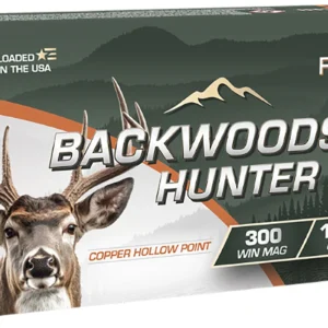 Fiocchi 300WMBHC Backwoods Hunter 300WinMag 165gr Copper Hollow Point 20 Per Box/10 Case