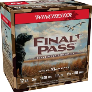 Winchester Ammo FP123BB15 Final Pass  12Gauge 3" 1 1/4oz BB/1.5Shot 25 Per Box/10 Case