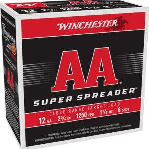 Winchester Ammo AAS128 AA Super Spreader 12Gauge 2.75" 1 1/8oz 25 Per Box/10 Case