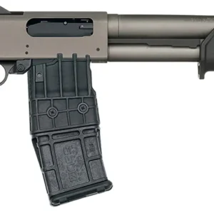 Mossberg 50221 590M  12 Gauge 10+1 18.50" Tungsten Gray Cerakote Barrel & Steel Drilled & Tapped Receiver, Magpul SGA Black Synthetic Stock