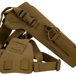 Cole-tac VW202 Varmint Wrangler Pistol Holder Chest Coyote Brown Left Hand