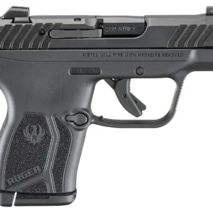 Ruger 13765 LCP Max Compact Frame 380 ACP 10+1 2.80" Black Oxide Alloy Steel Barrel, Black Nitride Alloy Steel Serrated Slide, Black Polymer Frame, Textured Grip, No Manual Safety