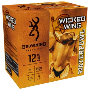 Browning Ammo B193421234 Wicked Wing  12Gauge 3" 1 1/4oz 4Shot 25 Per Box/10 Case