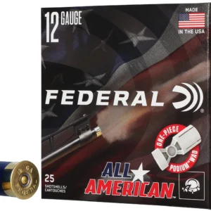 Federal FAA12H8 All-American  12Gauge 2.75" 1 1/8oz 8Shot 25 Per Box/10 Case