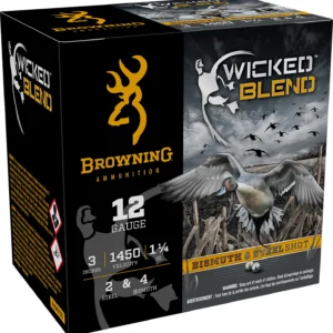 Browning Ammo B193431232 Wicked Blend  12Gauge 3" 1 1/4oz 2/4BI Shot 25 Per Box/10 Case