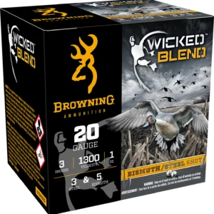Browning Ammo B193432033 Wicked Blend  20Gauge 3" 1oz 3/5BI Shot 25 Per Box/10 Case