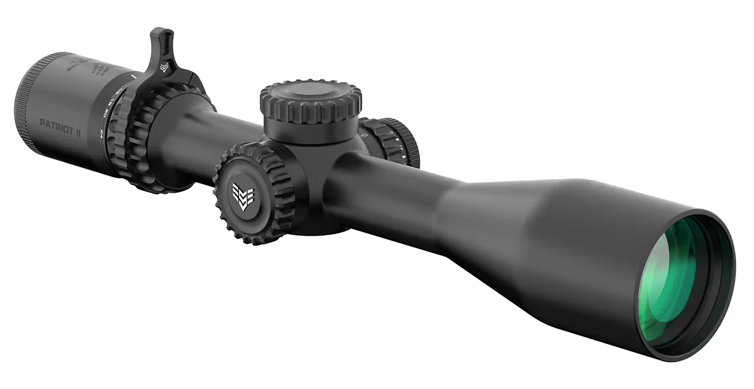 Swampfox Optics PAT2624MC Patriot II Black 6-24x50mm 30mm Tube Clean Cross MOA Reticle