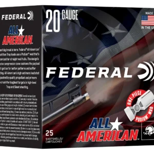 Federal FAA208   20Gauge 2.50" 7/8oz 8Shot 25 Per Box/10 Case