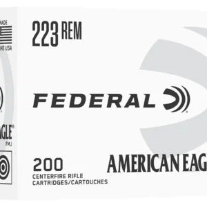 Federal AE223C American Eagle  223Rem 55gr Full Metal Jacket 200 Per Box/5 Case