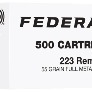 Federal FC223F500   223Rem 55gr Full Metal Jacket 500 Per Box/2 Case