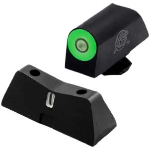 XS Sights GLX202S5G DXT2 Pro Night Sight Set Green Tritium Front/Black Oxide Frame Compatible w/Glock 42/43/43X/48