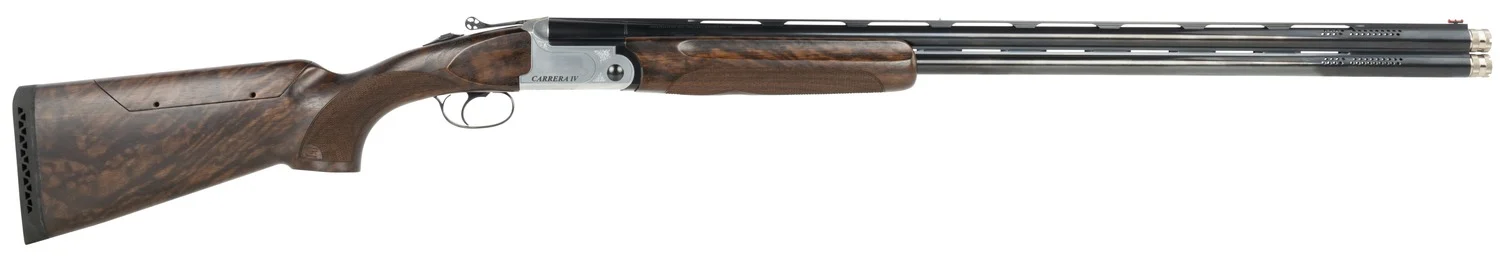 F.A.I.R. FRDCIV1232 Carrera IV 12 Gauge Break Open 2rd 32" Blued Over/Under Ported Barrel, Engraved Nickel Receiver, Walnut w/Adj Comb Stock, Technichoke XP70 Choke System