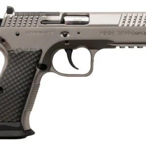 Sarsilmaz SAR7/24SPT 7/24  9mm Luger 17+1 4.40" Stainless Barrel, Matte Stainless Steel Optic Cut/Serrated Slide, Matte Stainless Steel Frame w/Beavertail & Picatinny Rail, Black Polymer Grip