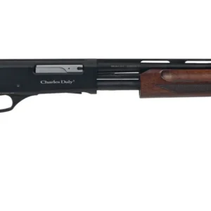 Charles Daly 930415 301 Field Compact 20 Gauge Pump 3" 4+1 22" Vent Rib Barrel, Black Anodized Grooved Receiver, Fixed Walnut Stock