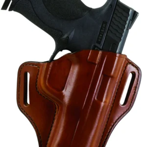 Bianchi 23996 57 Remedy  OWB Size 15 Tan Leather Belt Slide Fits S&W M&P Shield Right Hand