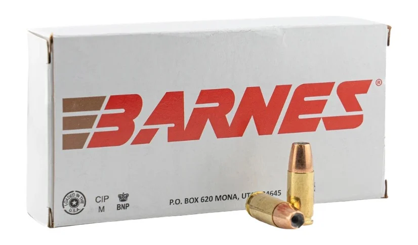 Barnes Bullets 32528 9mmLuger 115gr Semi Jacketed Hollow Point 20 Per Box/10 Case