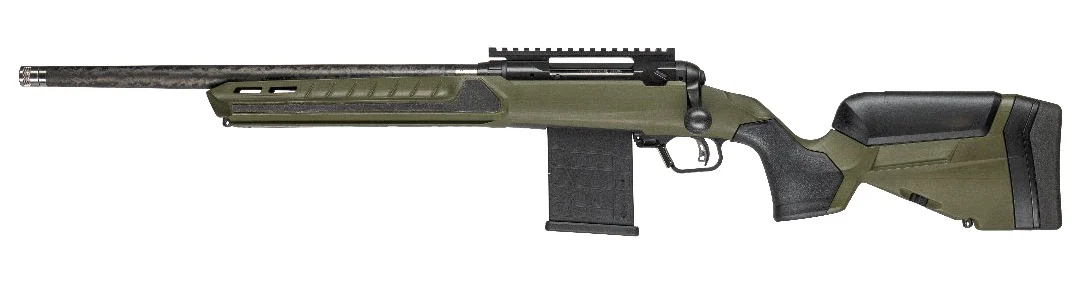 Savage Arms 32940 110 UltraLite Predator 22 ARC 10+1 18" Carbon Fiber Barrel, Arca Rail Forend, Hunter Green AccuStock w/AccuFit V2 Synthetic Stock, Left Hand
