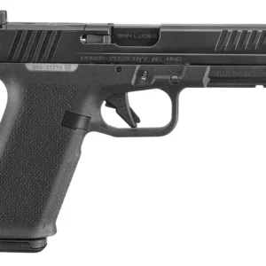 Ruger 19444 RXM 9mm Luger 17+1 4.50" Black FNC Nitride Alloy Steel Barrel & Optic Ready/Serrated Slide, Black Polymer Frame w/Accessory Rail, Textured Grip, RMR/RMSc/DeltaPoint Pro Footprint